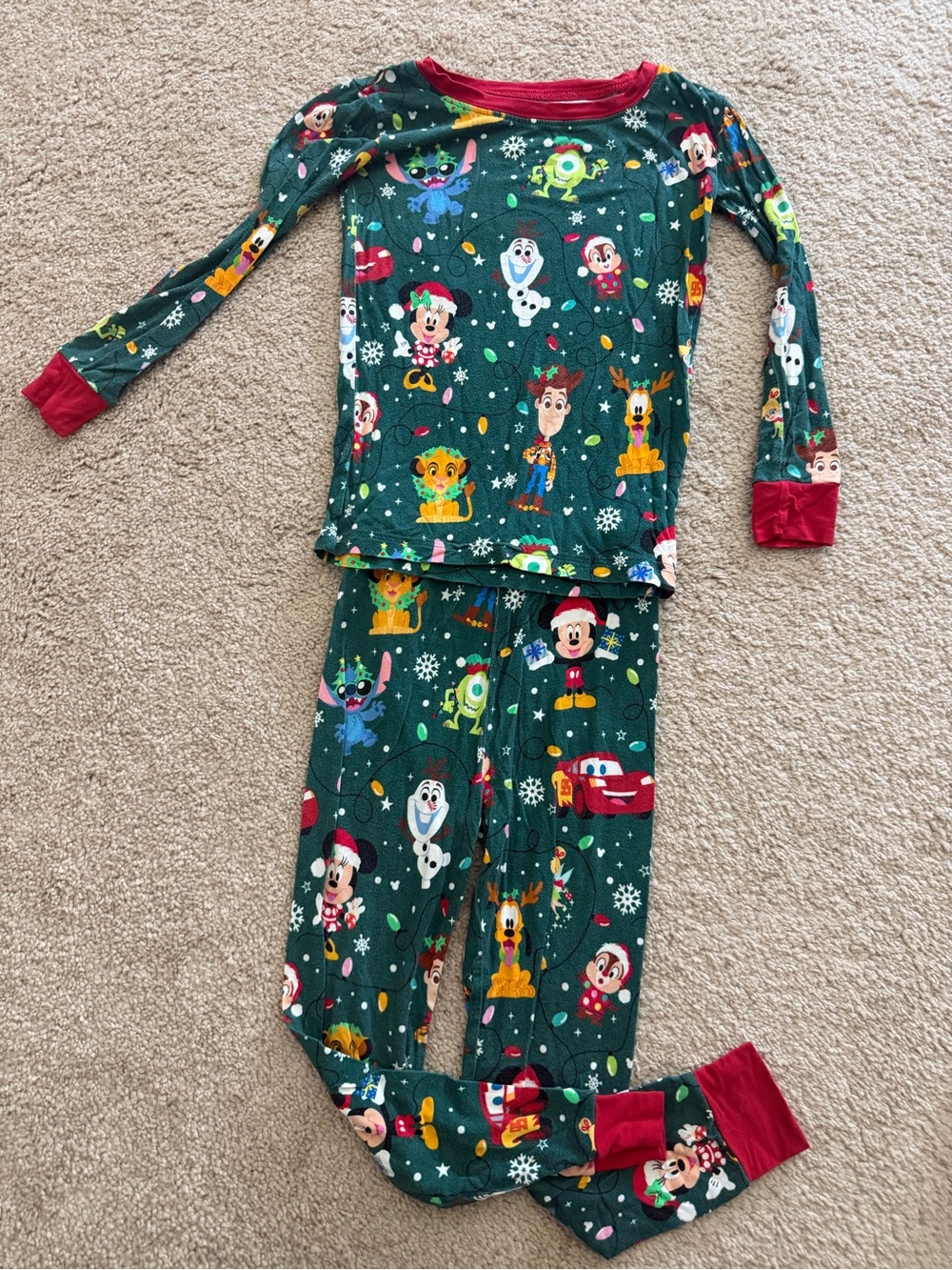 Little Sleepies Disney Christmas Parade PJ Set - Size 3T